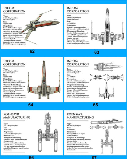 STAR WARS SPECIFICATION PLAQUES - BRUSHED METAL