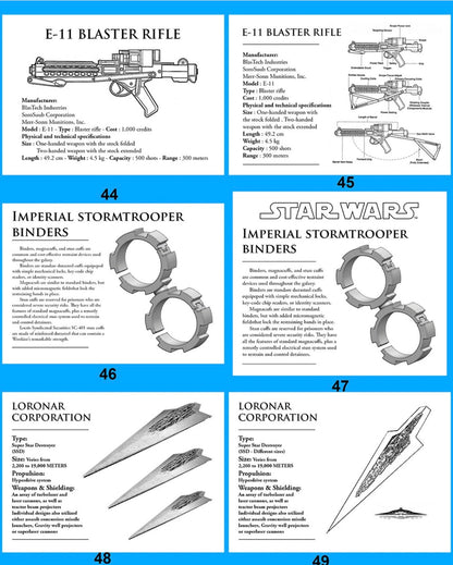 STAR WARS SPECIFICATION PLAQUES - BRUSHED METAL