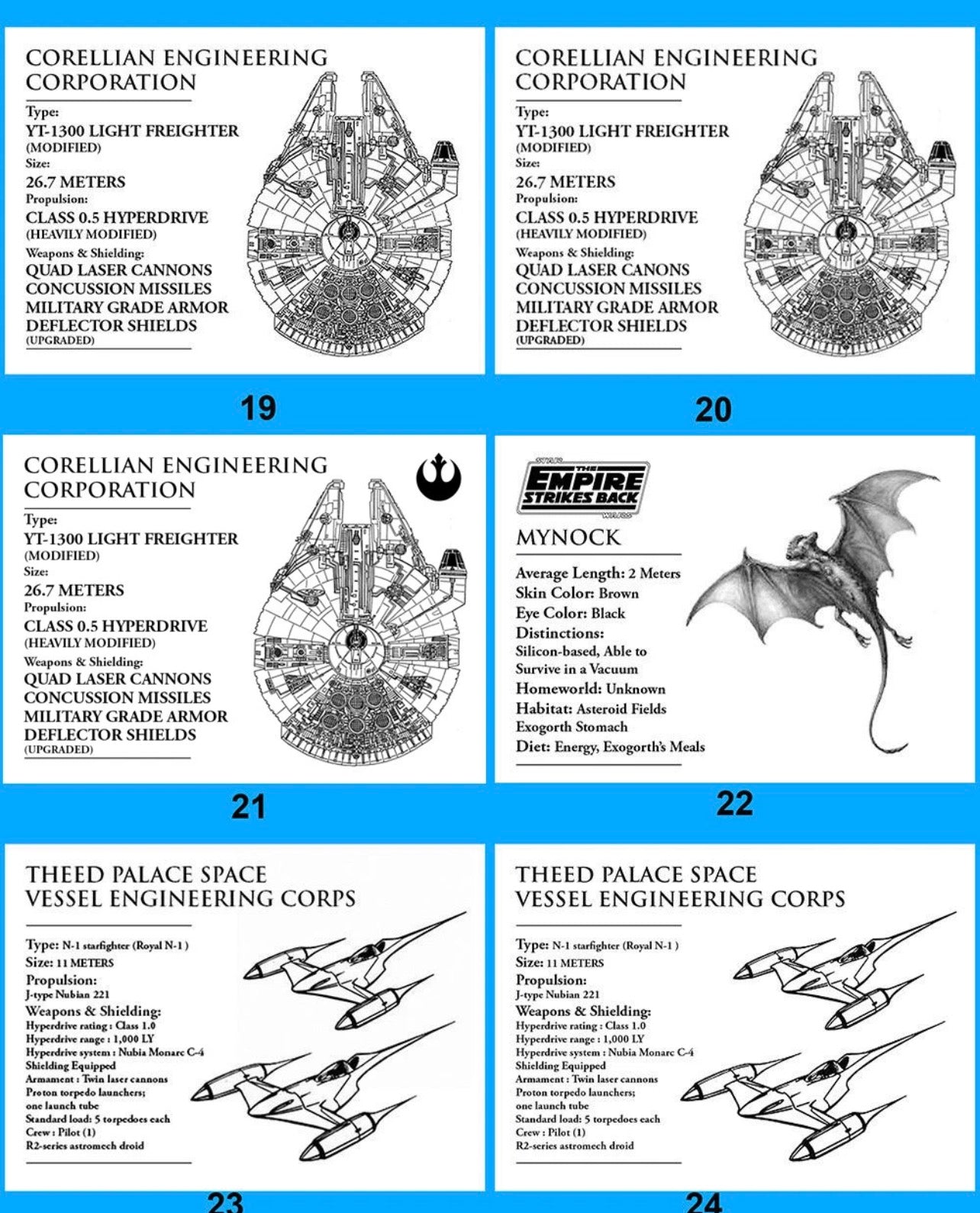 STAR WARS SPECIFICATION PLAQUES - BRUSHED METAL