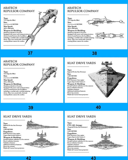 STAR WARS SPECIFICATION PLAQUES - BRUSHED METAL