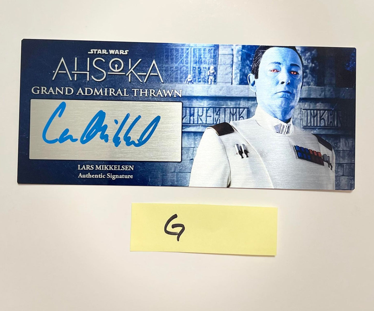 LARS MIKKELSEN - GRAND ADMIRAL THRAWN - AHSOKA TV SHOW - 3X7 PLAQUE