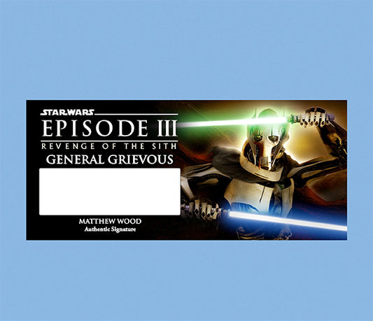 MATTHEW WOOD - GENERAL GRIEVOUS - PLAQUES - BRUSHED METAL