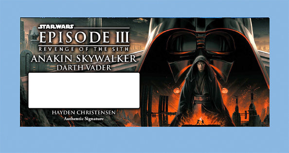 HAYDEN CHRISTENSEN - ANAKIN SKYWALKER - PLAQUES - BRUSHED METAL