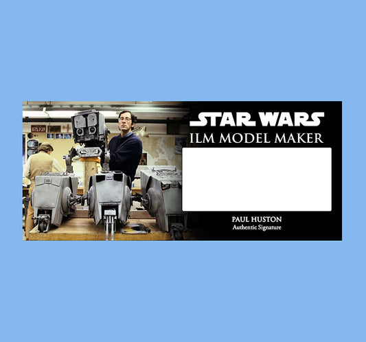 PAUL HUSTON -  MODEL MAKER - STAR WARS - PLAQUE - BRUSHED METAL