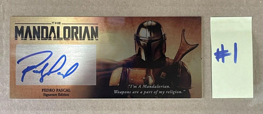 PEDRO PASCAL - THE MANDALORIAN - 3X7 PLAQUE