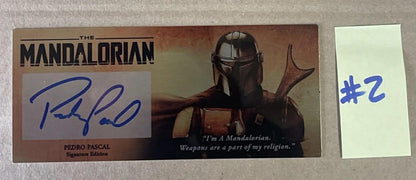 PEDRO PASCAL - THE MANDALORIAN - 3X7 PLAQUE