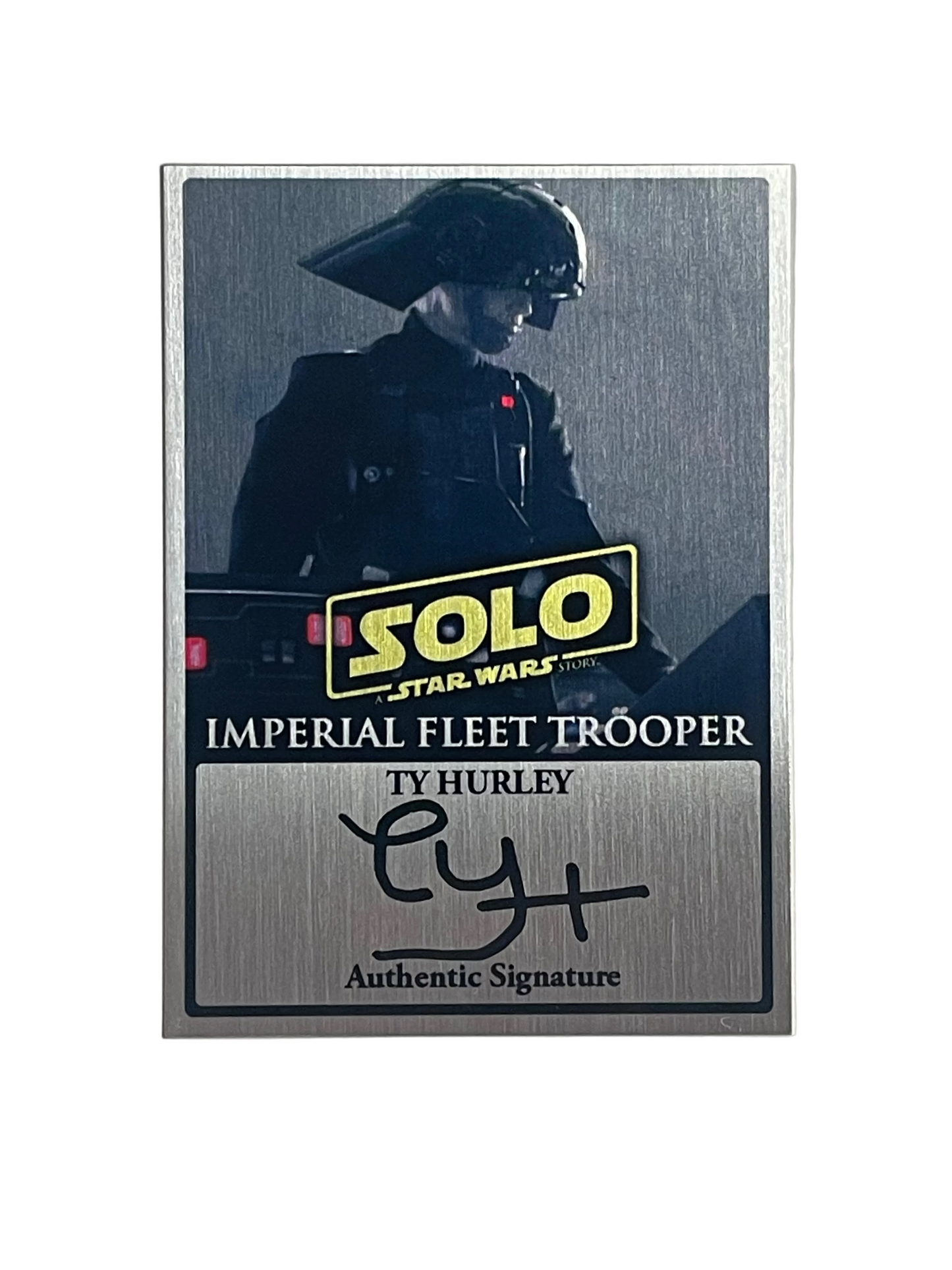 TY HURLEY - IMPERIAL FLEET TROOPER - SOLO V2 - 2.5x3.5 PLAQUE