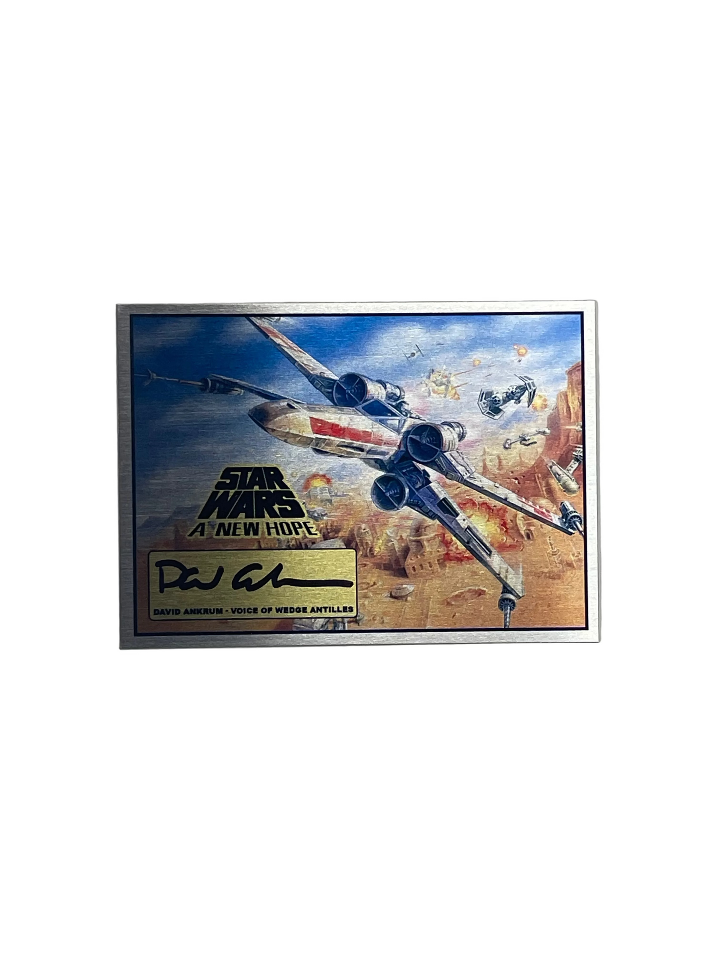 DAVID ANKRUM - WEDGE ANTILLES - X-WING V2 - 2.5x3.5 PLAQUE