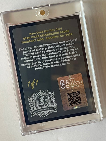 1/1 TRADING CARDS - CELEBRATION BADGE 2022