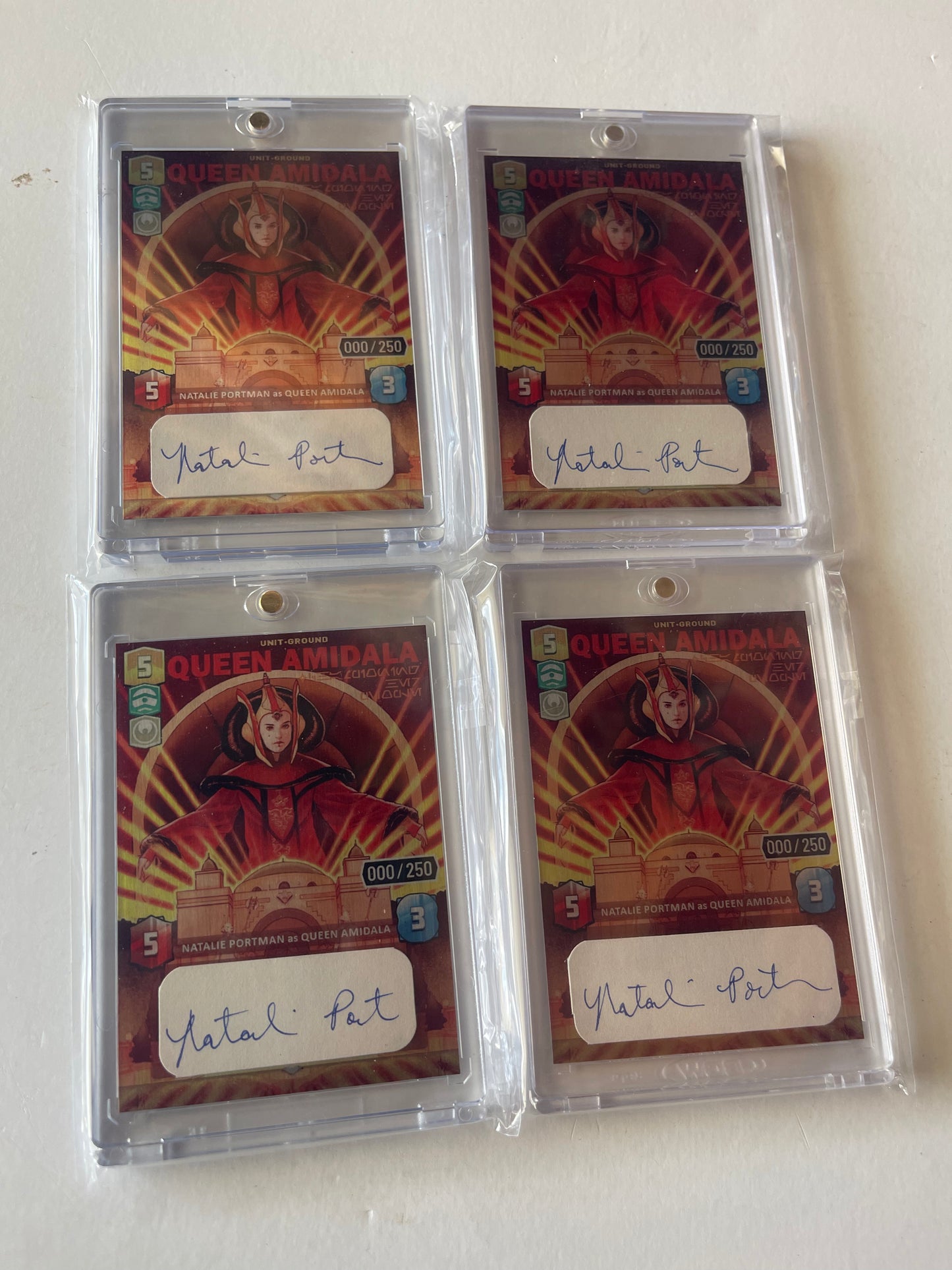 METAL TRADING CARD SIGNATURE CUT - QUEEN AMIDALA
