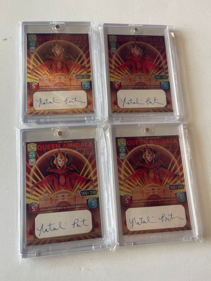 METAL TRADING CARD SIGNATURE CUT - QUEEN AMIDALA