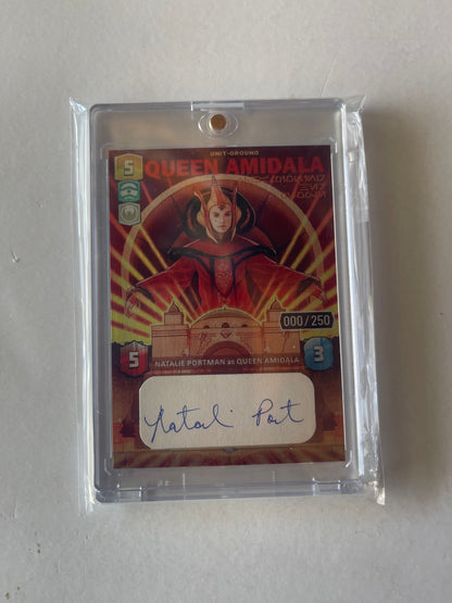 METAL TRADING CARD SIGNATURE CUT - QUEEN AMIDALA