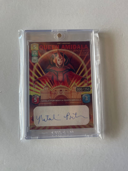 METAL TRADING CARD SIGNATURE CUT - QUEEN AMIDALA