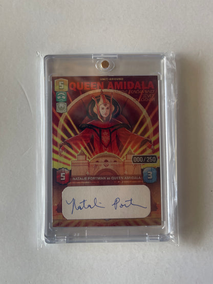 METAL TRADING CARD SIGNATURE CUT - QUEEN AMIDALA