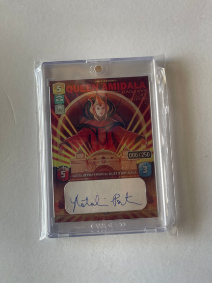 METAL TRADING CARD SIGNATURE CUT - QUEEN AMIDALA