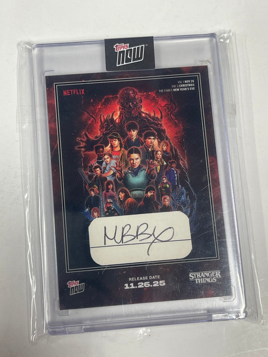 TRADING CARD SIGNATURE CUT - STRANGER THINGS