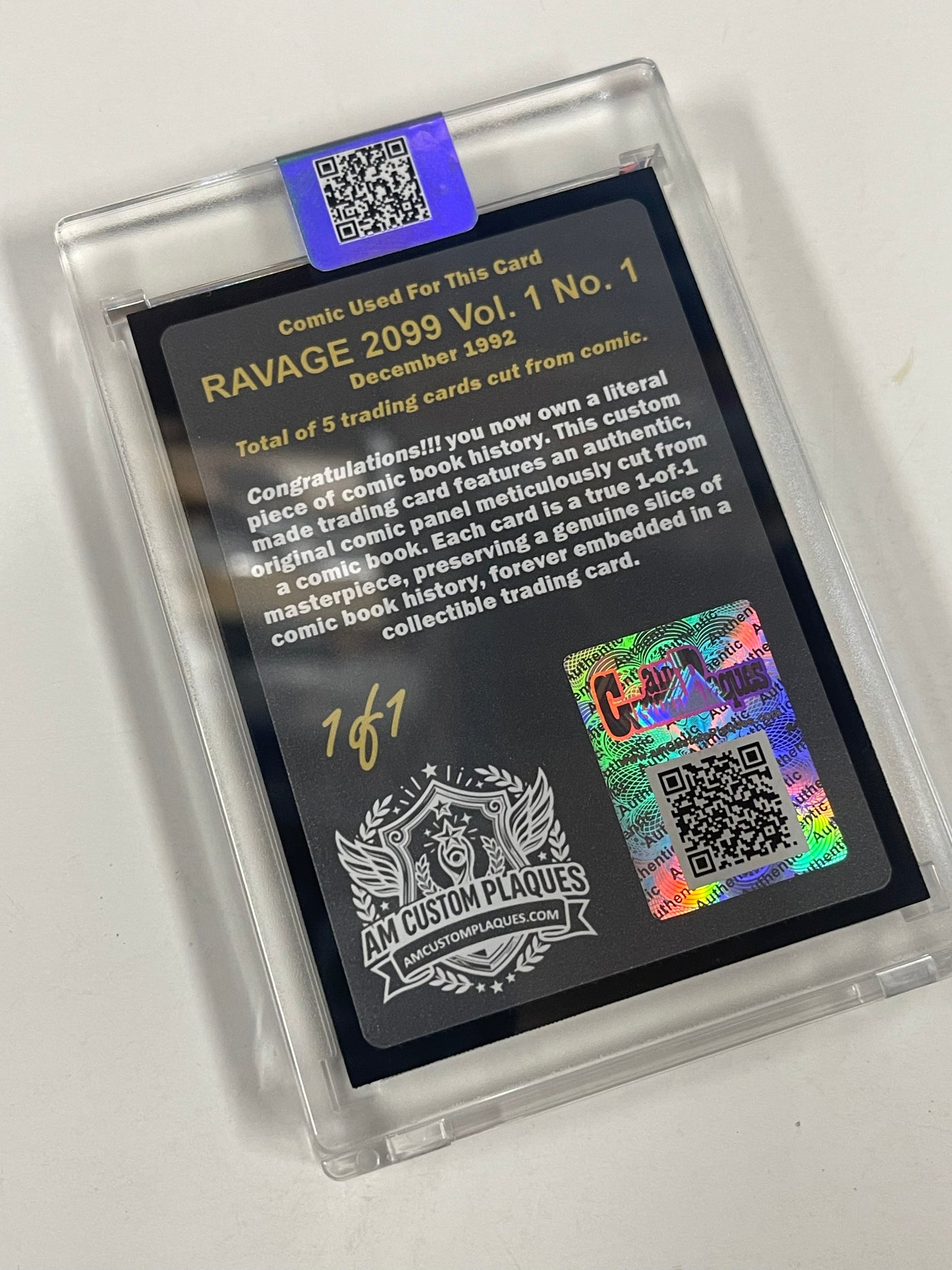 1/1 TRADING CARDS - RAVAGE 2099 COMIC