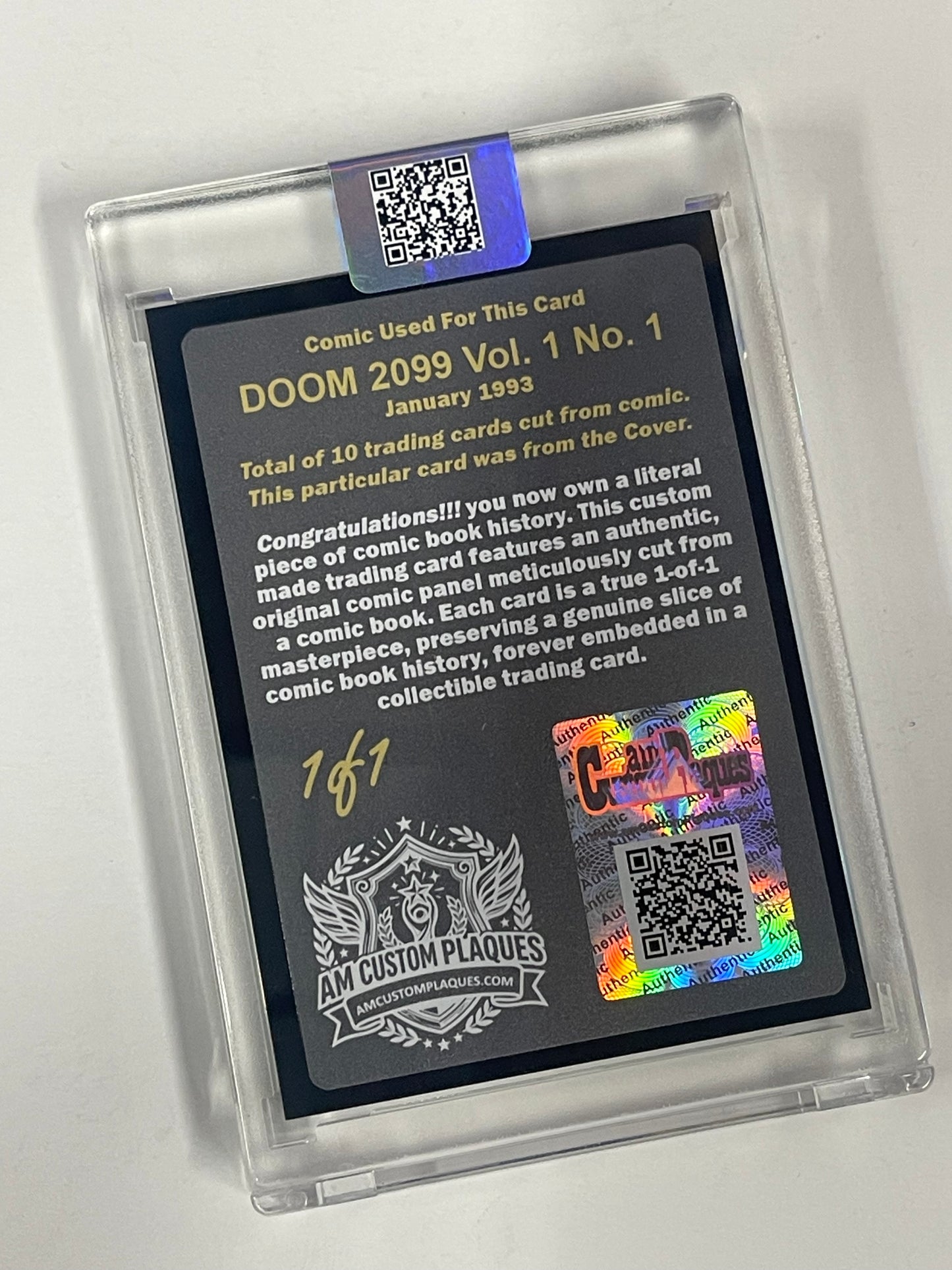 1/1 TRADING CARDS - DOOM 2099 COMIC