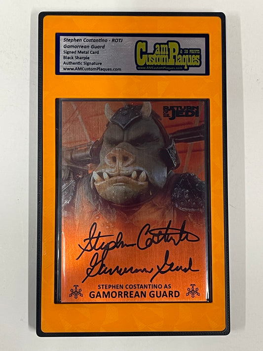 STEPHEN COSTANTINO - GAMORREAN GUARD - SLABED CARD
