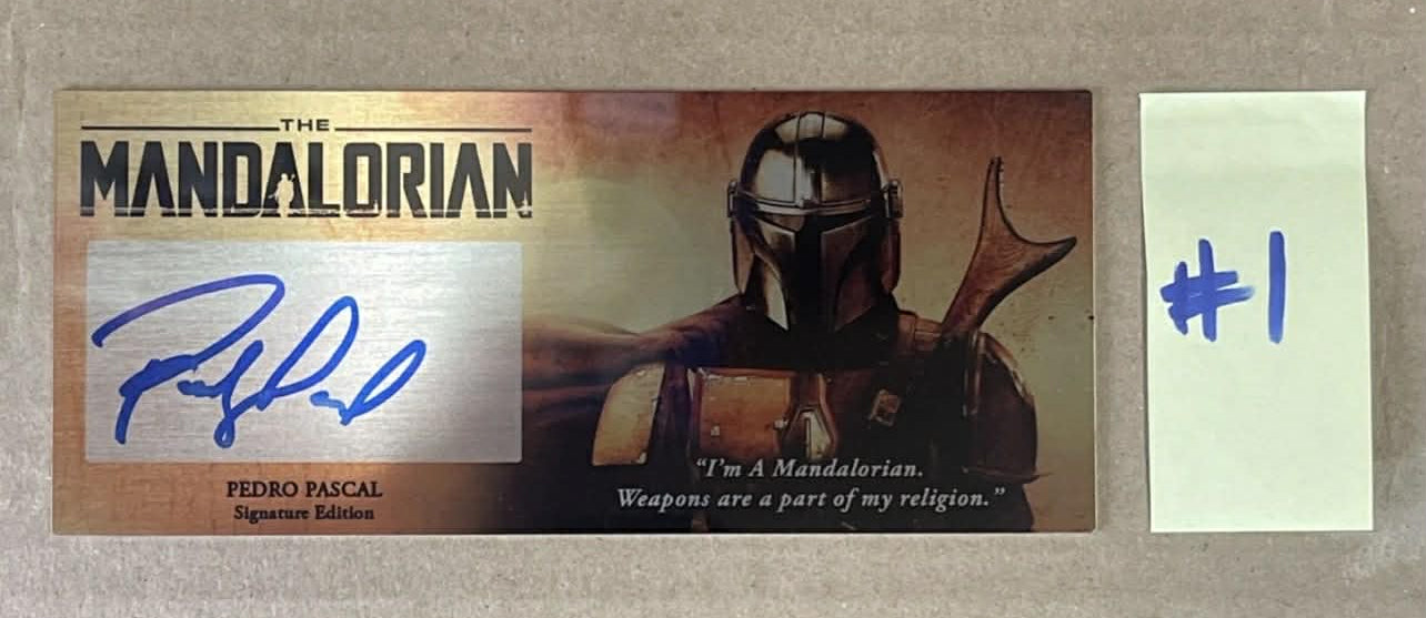 PEDRO PASCAL - THE MANDALORIAN - 3X7 PLAQUE