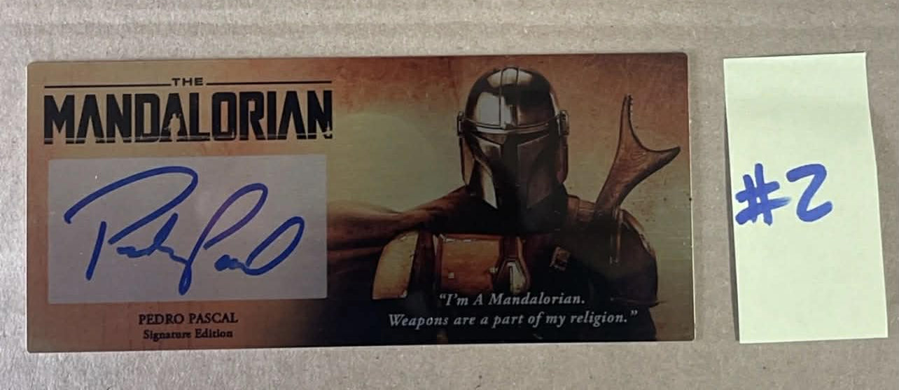 PEDRO PASCAL - THE MANDALORIAN - 3X7 PLAQUE