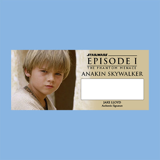 JAKE LLOYD - ANAKIN SKYWALKER - PLAQUES - BRUSHED METAL