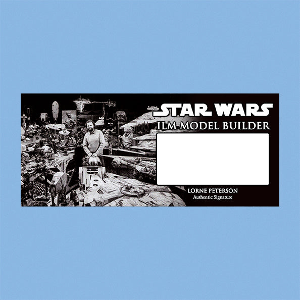 LORNE PETERSON - ILM MODEL MAKER - PLAQUE - BRUSHED METAL