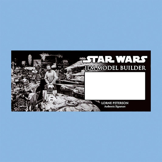 LORNE PETERSON - ILM MODEL MAKER - PLAQUE - BRUSHED METAL
