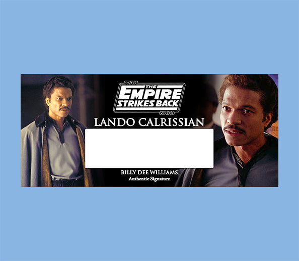 BILLY DEE WILLIAMS - LANDO CALRISSIAN - PLAQUES - BRUSHED METAL