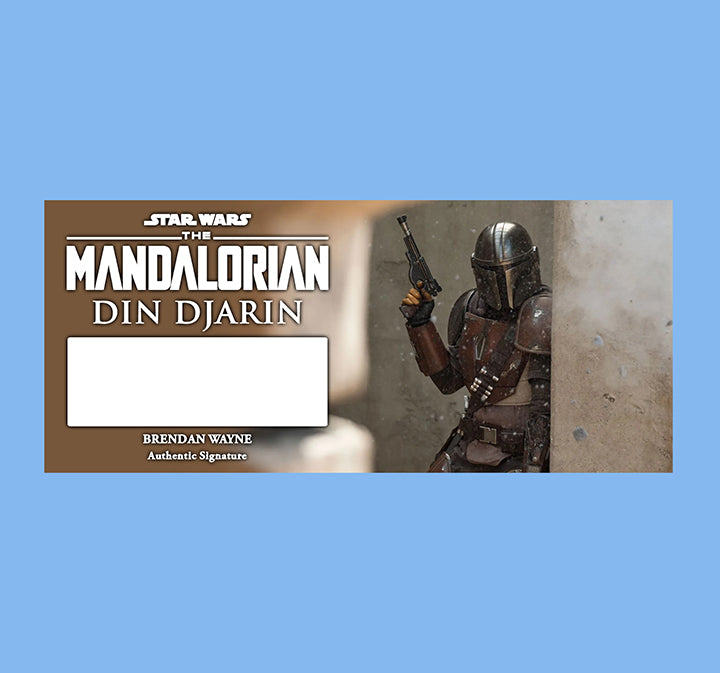 LATEEF CROWDER - DIN DJARIN - THE MANDALORIAN - PLAQUE - BRUSHED METAL