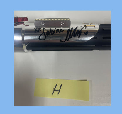 SABINE WREN SIGNED LIGHTSABER PROP - AHSOKA SHOW