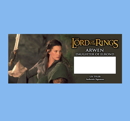 LIV TYLER - ARWEN - LORD OF THE RINGS - PLAQUES - BRUSHED METAL