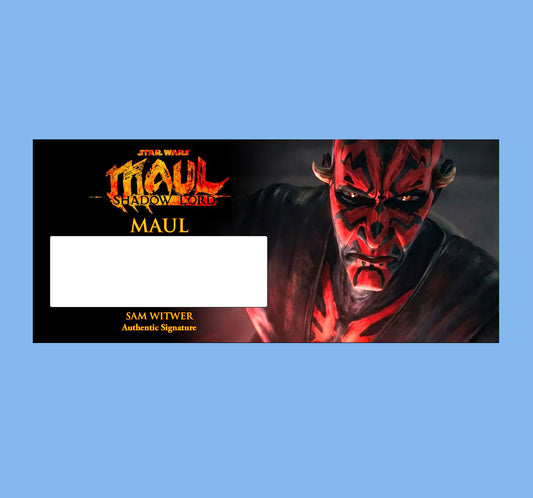 SAM WITWER - MAUL SHADOW LORD - PLAQUES - BRUSHED METAL