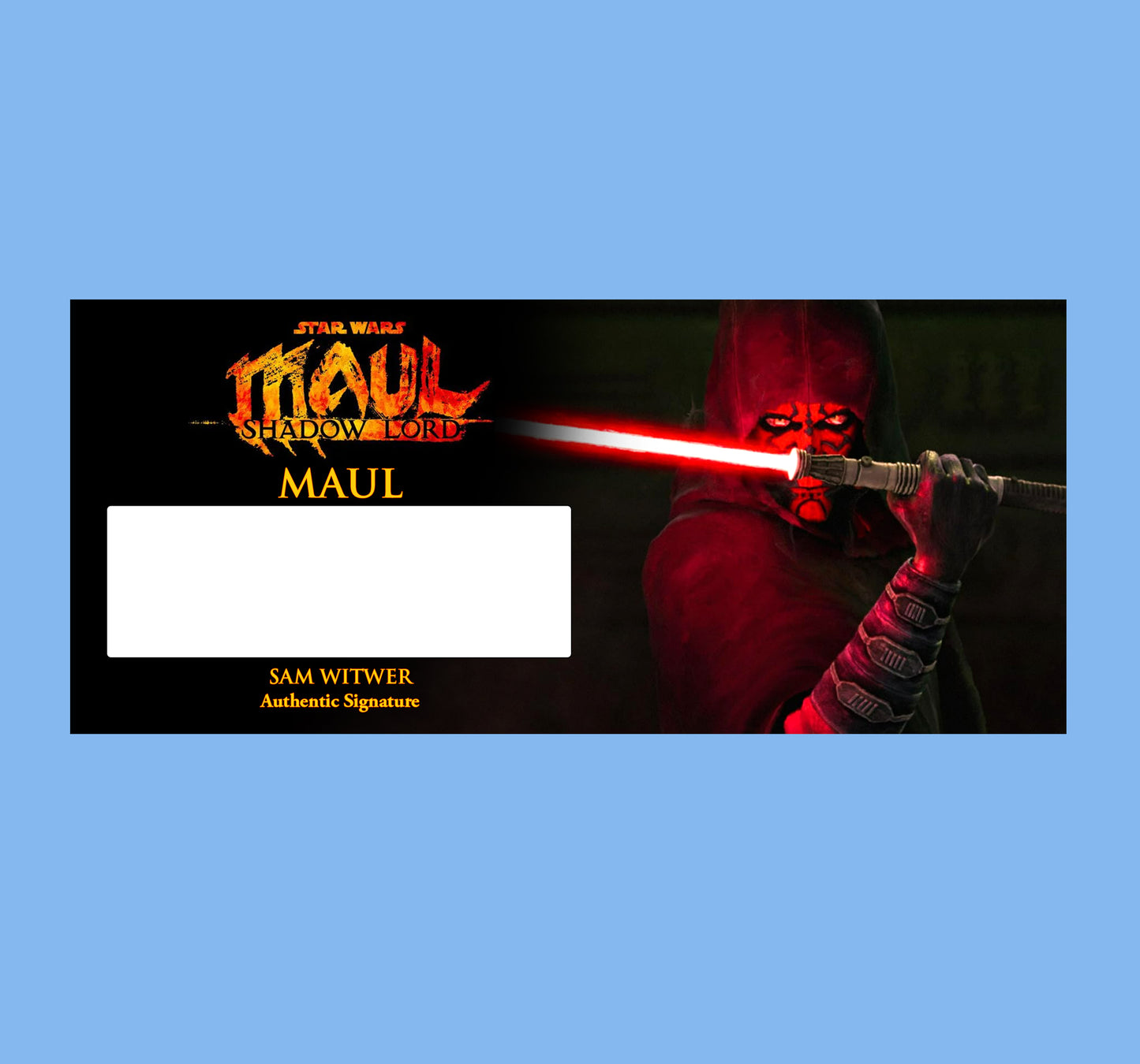 SAM WITWER - MAUL SHADOW LORD - PLAQUES - BRUSHED METAL