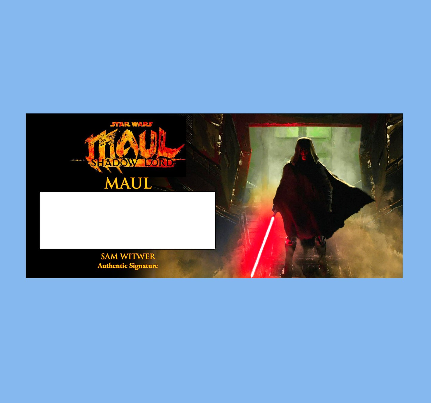 SAM WITWER - MAUL SHADOW LORD - PLAQUES - BRUSHED METAL
