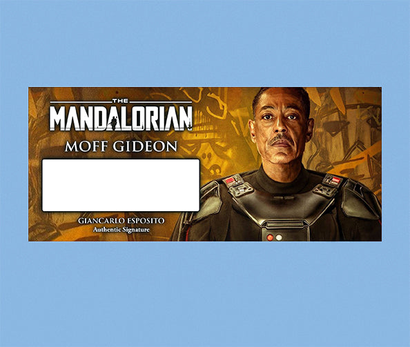GIANCARLO ESPOSITO - MOFF GIDEON - PLAQUES - BRUSHED METAL
