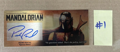 PEDRO PASCAL - THE MANDALORIAN - 3X7 PLAQUE