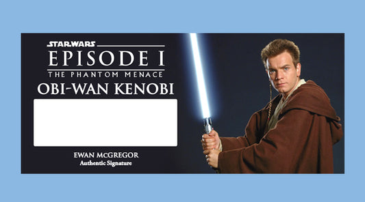 EWAN MCGREGOR - OBI-WAN KENOBI - PLAQUES - BRUSHED METAL