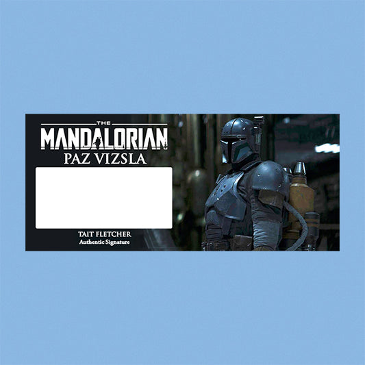 TAIT FLETCHER - PAZ VIZSLA - MANDALORIAN - PLAQUE - BRUSHED METAL