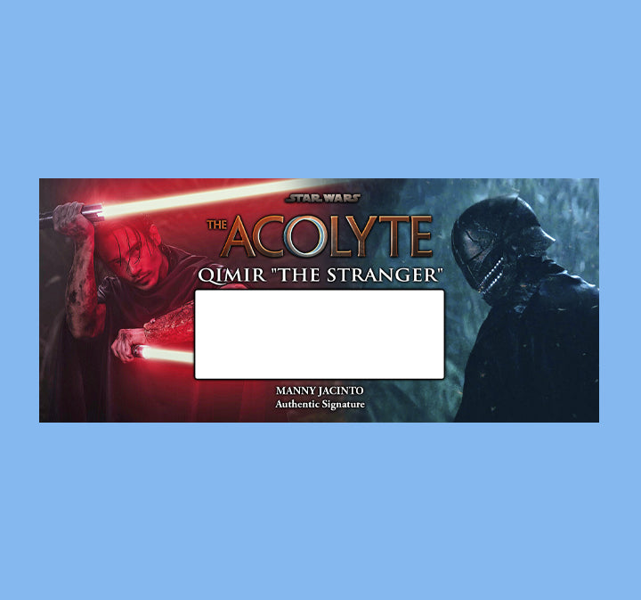 Manny Jacinto - QIMIR - THE STRANGER - PLAQUES - BRUSHED METAL