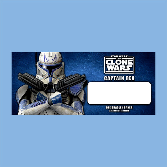 DEE BRADLEY BAKER - CAPTAIN REX - PLAQUES - BRUSHED METAL