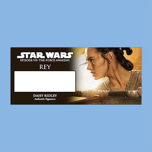 DAISY RIDLEY - REY - PLAQUES - BRUSHED METAL