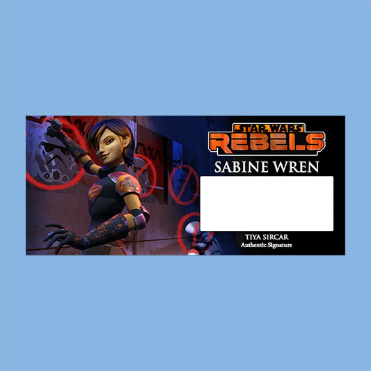 TIYA SIRCAR - SABINE WREN - REBELS - PLAQUE - BRUSHED METAL