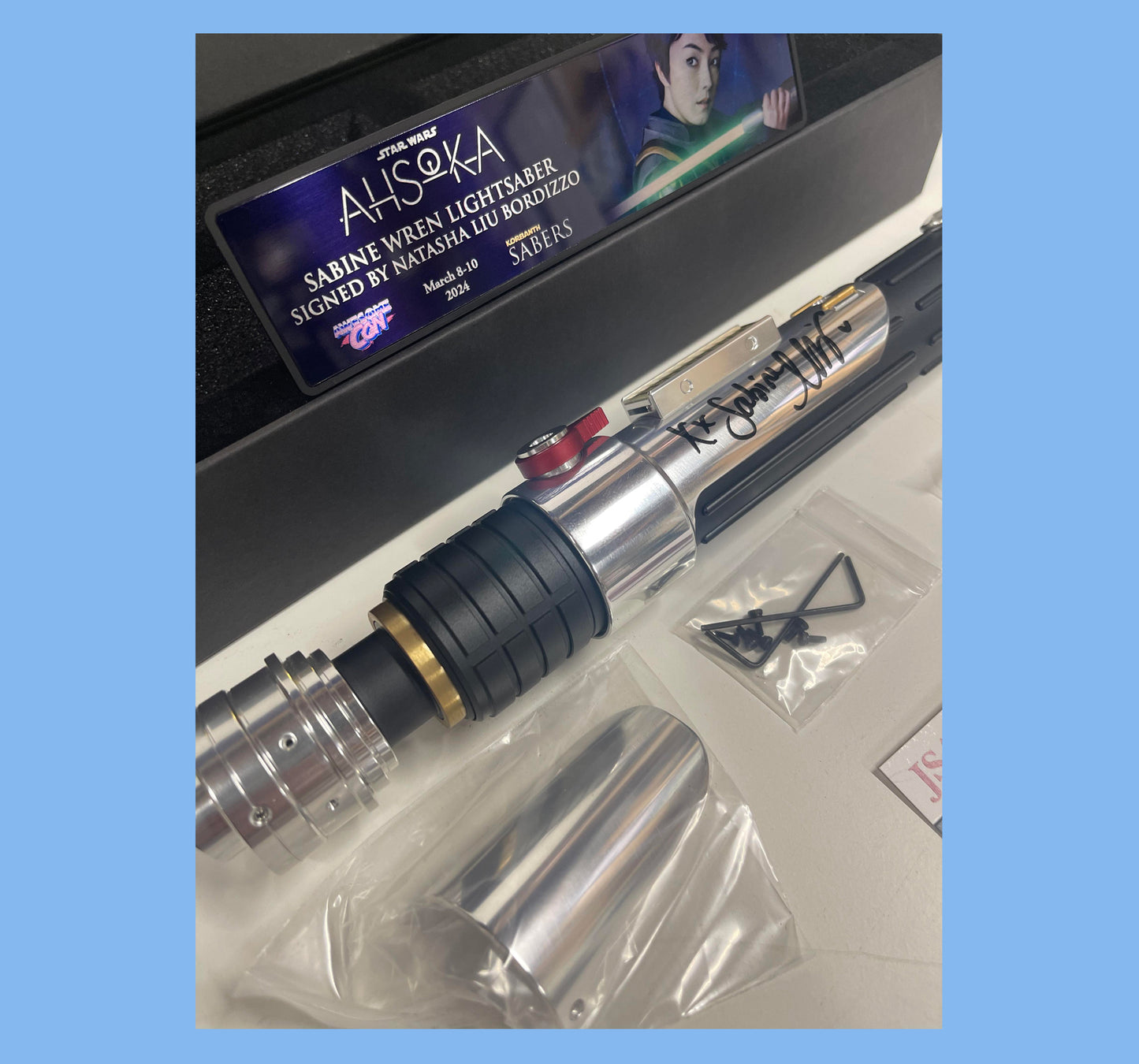 SABINE WREN SIGNED LIGHTSABER PROP - AHSOKA SHOW