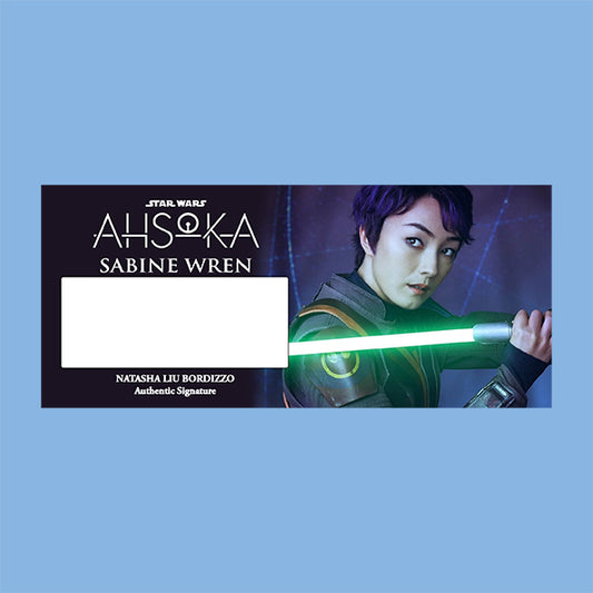 Natasha Liu Bordizzo - SABINE WREN - AHSOKA - PLAQUE - BRUSHED METAL