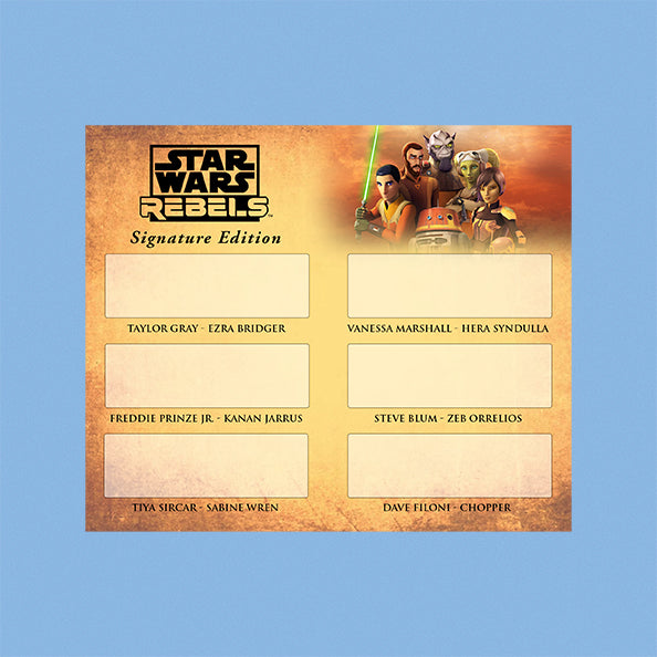 STAR WARS REBELS CREW - 5X7 PLAQUE - BRUSHED METAL