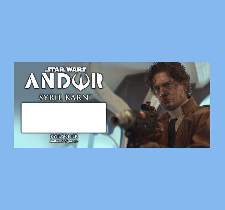 KYLE SOLLER - SYRIL KARN - ANDOR - PLAQUE - BRUSHED METAL