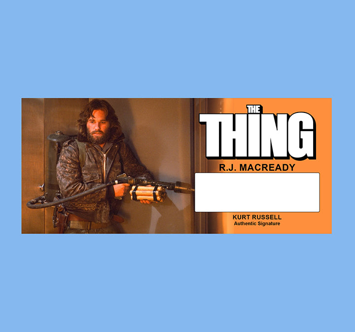 KURT RUSSELL - PLAQUES - BRUSHED METAL