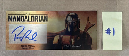 PEDRO PASCAL - THE MANDALORIAN - 3X7 PLAQUE