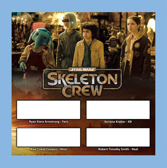 SKELETON CREW - 4 SIGNATURES - 7x7 BRUSHED METAL